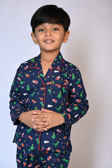 Blue Christmas Kids Nightwear