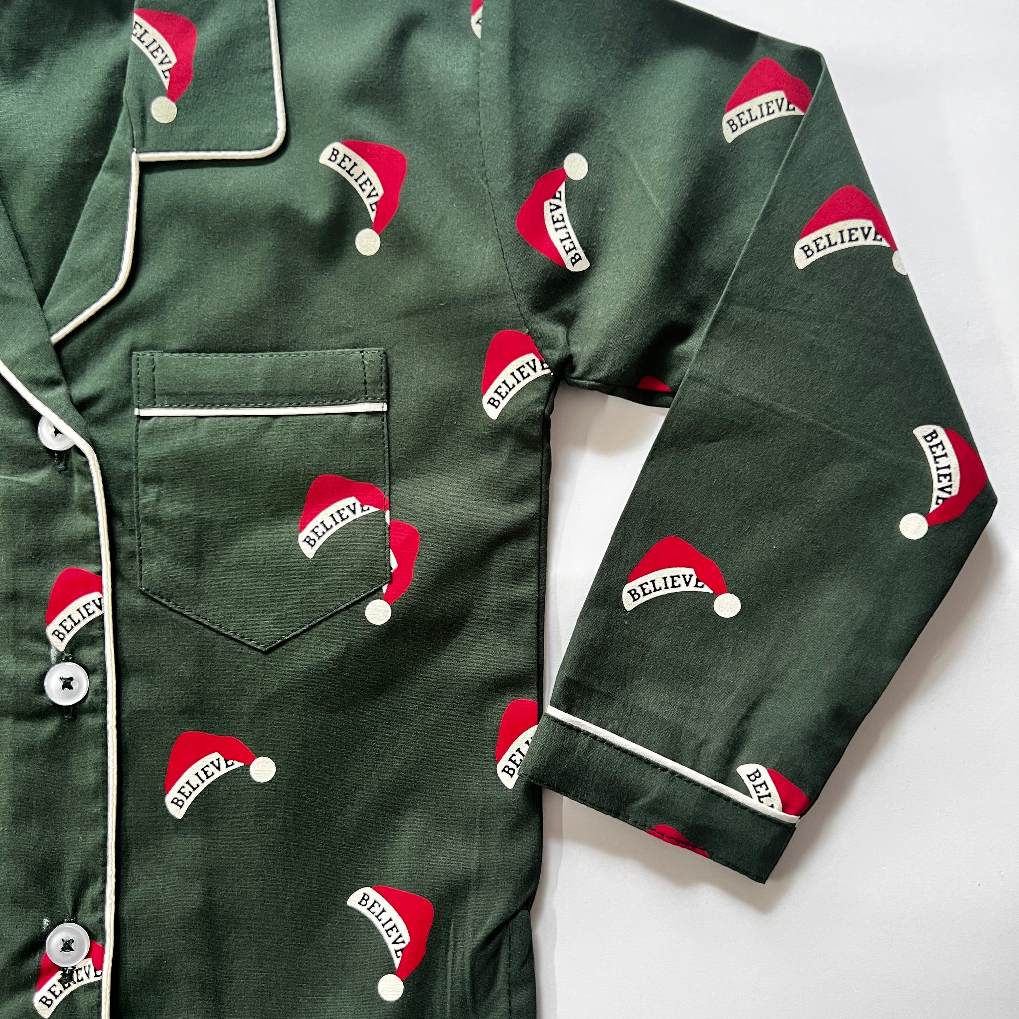 Green Christmas Kids Nightsuit